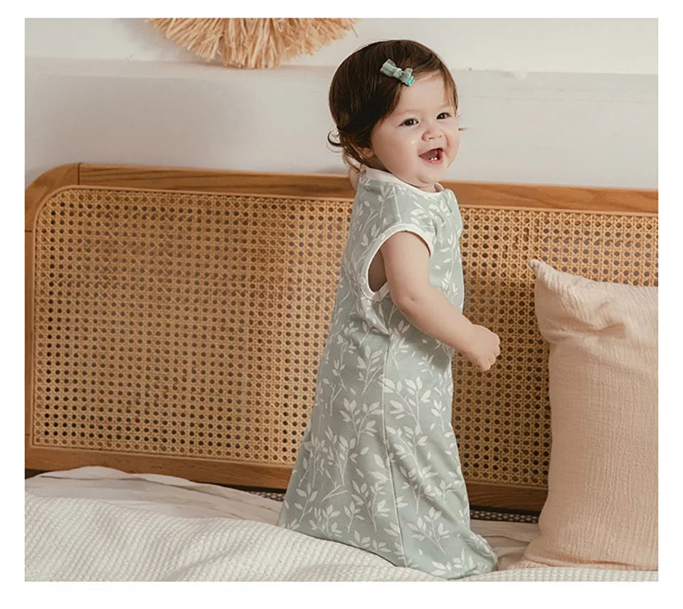 LckyNest™ — Baby Cotton Sleep Sack & Swaddle Bag (0-6 M)