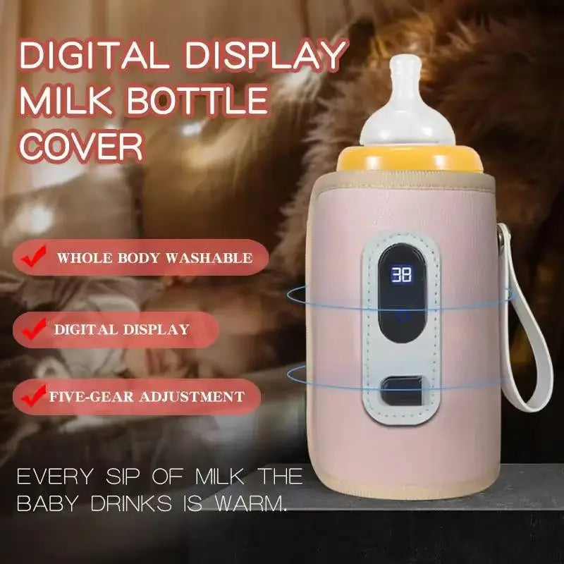 LckyWarm™ – Portable Baby Bottle Warmer with LCD Display