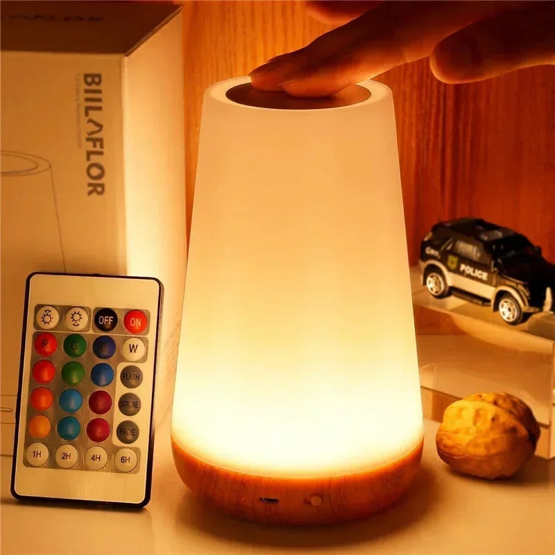 LckyGlow™ — 13-Color LED Night Light with Touch & Remote Control
