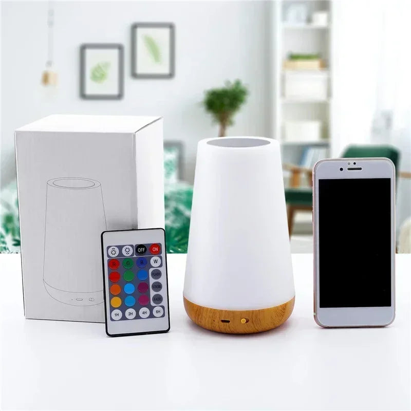 LckyGlow™ — 13-Color LED Night Light with Touch & Remote Control