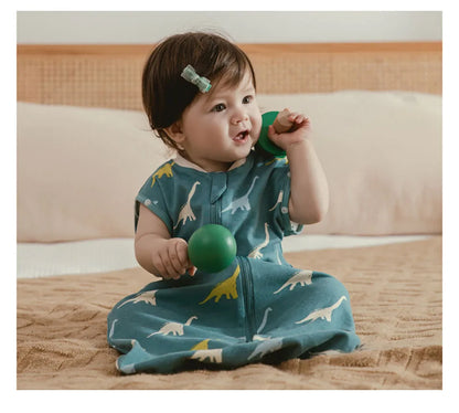 LckyNest™ — Baby Cotton Sleep Sack & Swaddle Bag (0-6 M)