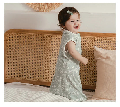 LckyNest™ — Baby Cotton Sleep Sack & Swaddle Bag (0-6 M)