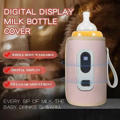 LckyWarm™ – Portable Baby Bottle Warmer with LCD Display