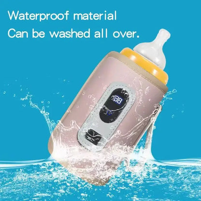 LckyWarm™ – Portable Baby Bottle Warmer with LCD Display