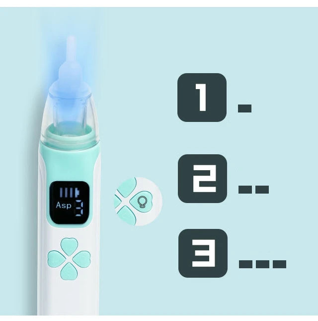 LckyBreathe™ — Smart Electric Baby Nasal Aspirator | Gentle & Safe Mucus Remover