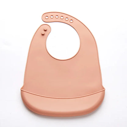LckyBaby™ Waterproof Silicone Baby Bib – Adjustable, Soft & Easy-to-Clean