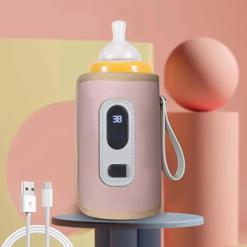 LckyWarm™ – Portable Baby Bottle Warmer with LCD Display