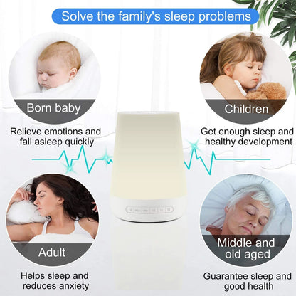 LckyGlow™ — 2-in-1 White Noise Machine & Color Night Light