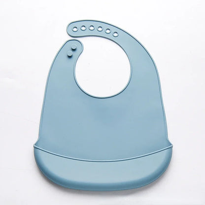 LckyBaby™ Waterproof Silicone Baby Bib – Adjustable, Soft & Easy-to-Clean