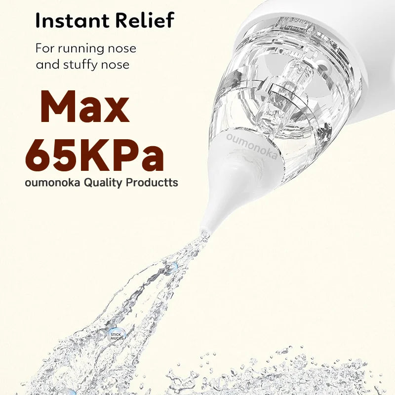 LckyBreathe™ — Smart Electric Baby Nasal Aspirator | Gentle & Safe Mucus Remover