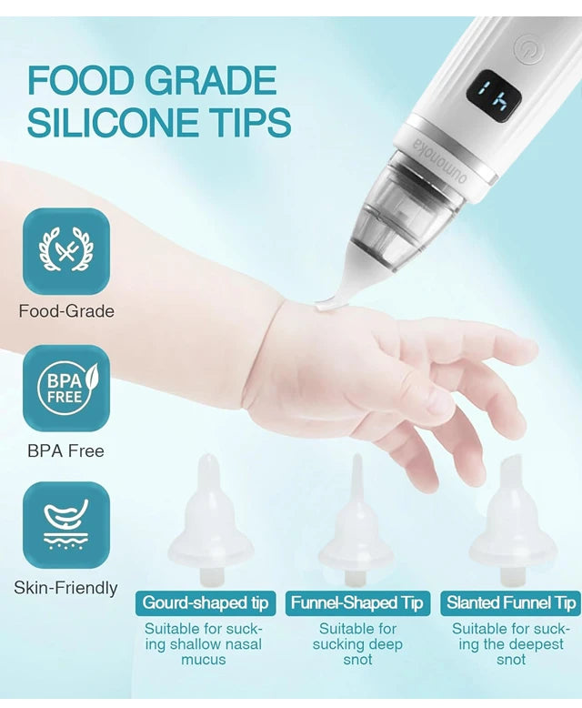 LckyBreathe™ — Smart Electric Baby Nasal Aspirator | Gentle & Safe Mucus Remover