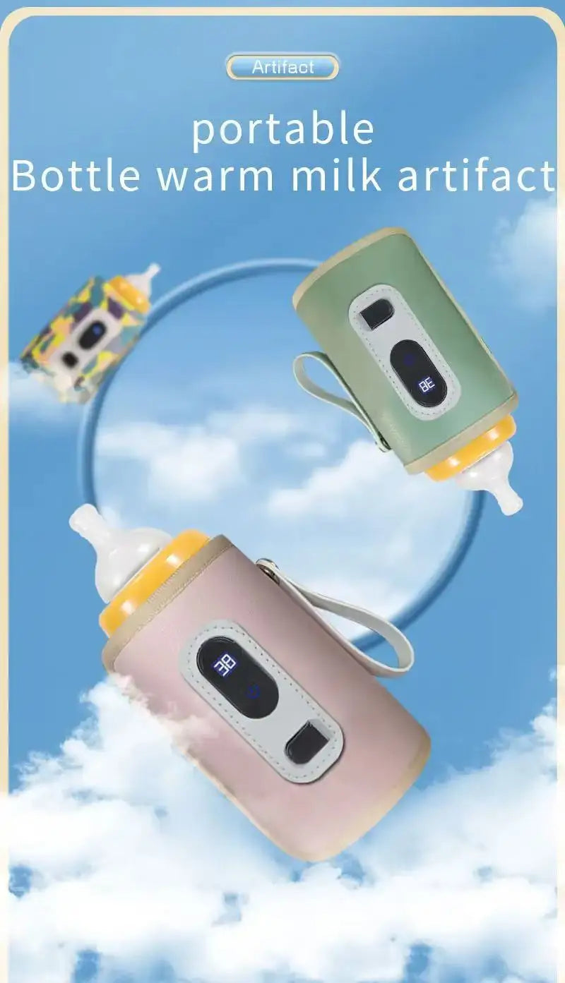 LckyWarm™ – Portable Baby Bottle Warmer with LCD Display