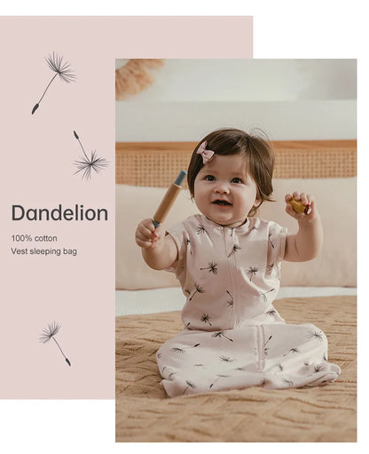 LckyNest™ — Baby Cotton Sleep Sack & Swaddle Bag (0-6 M)