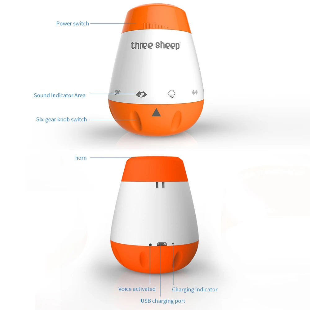 LckyHush™ — Portable Baby White Noise & Sleep Sound Machine